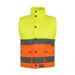 Chaleco polar alta visibilidad amarillo naranja reflectante