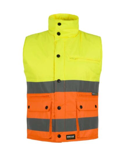 Chaleco polar alta visibilidad amarillo naranja reflectante
