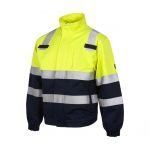 Chaqueta ignifuga soldador antitestática y arco eléctrico alta visibilidad