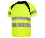 camiseta alta visibilidad amarilla reflectante manga corta