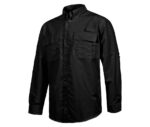 camisa laboral con rejilla traspirable negra