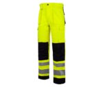 Pantalón multibolsillos alta visibilidad reflectante amarillo A.V. Negro