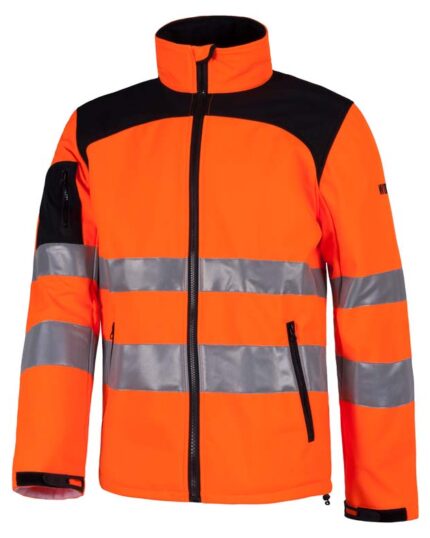 Chaqueta alta visibilidad WORKSHELL con cintas reflectantes