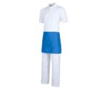 delantal color azul celeste corto camareros