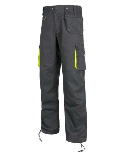 Pantalón recto multibolsillos combinado Alta Visibilidad laboral