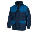 Parka acolchada impermeable con capucha y vivos reflectantes WF1858