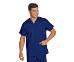 casaca sanitaria pijama enfermero cuello pico algodón