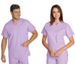casaca sanitaria pijama enfermero cuello pico algodón