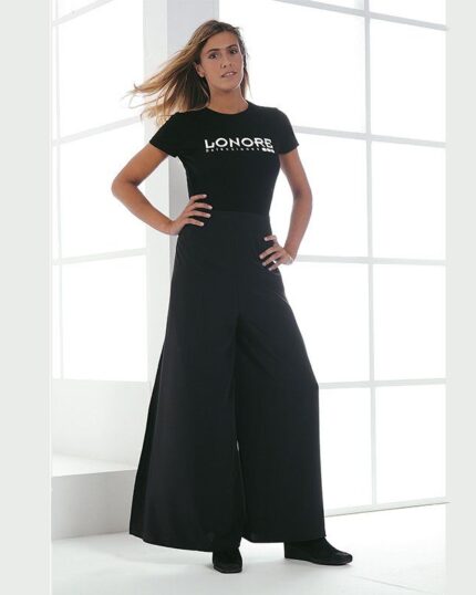 pantalones antidecoloracion peluquería mujer color negro