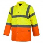 Parka combinada alta visibilidad con cintas reflectantes. EN ISO 20471:2013