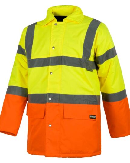 Parka combinada alta visibilidad con cintas reflectantes. EN ISO 20471:2013