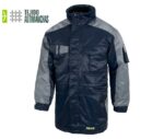 parka tejido antimanchas para el frío color azul marino