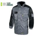 parka color gris tejido antimanchas para el frío