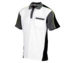 polo laboral color blanco hombre mujer