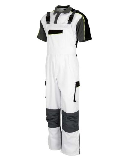 mono peto tirantes laboral blanco