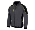 Chaqueta polar laboral con vivos de alta visibilidad
