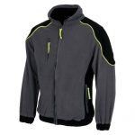Chaqueta polar laboral con vivos de alta visibilidad