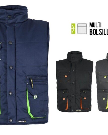 Chaleco acolchado multibolsillos de trabajo WF1680