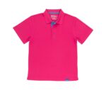polo tecnico 100% poliéster rosa fucsia