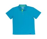 polo tecnico 100% poliéster turquesa