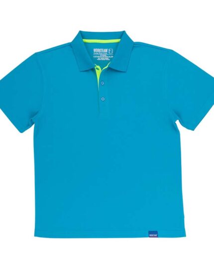 polo tecnico 100% poliéster turquesa
