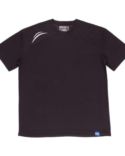 camiseta deportiva poliéster negra