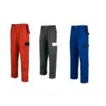 pantalon trabajo rojo gris azul