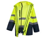 Parka de trabajo desmontable para hombre o mujer alta visibilidad reflectante Softshell WorkTeam