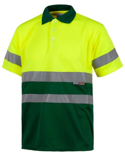 polo alta visibilidad amarillo verde