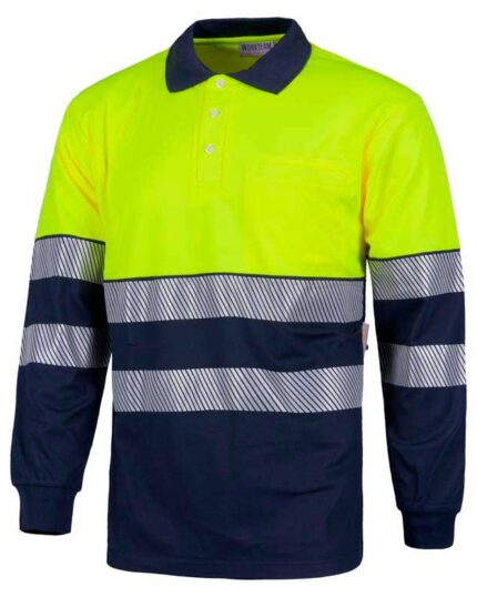 polo alta visibilidad amarillo reflectante
