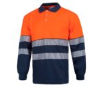 polo alta visibilidad naranja reflectante