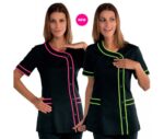 Bata Sanitaria 100% Algodón Mujer Marbella Cierre Botones