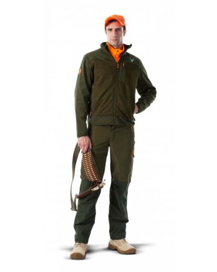 chaqueta punto verde caza, ideal para cazadores hombre o mujer o pescadores