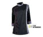 Chaquetilla de cocina entallada mujer