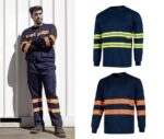 Camiseta alta visibilidad manga larga WorkTeam C3937