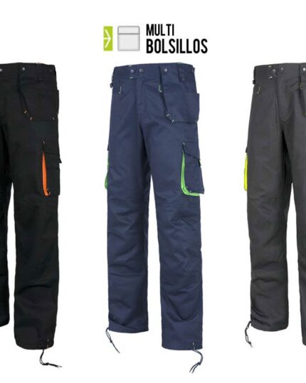 Pantalón multibolsillos con refuerzos