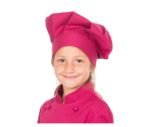 gorro infantil colores cocinero chef niños y niñas fuxia