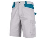 pantalon corto laboral gris azul bermuda