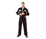 buzo de trabajo triple costura gris resistente WF1042