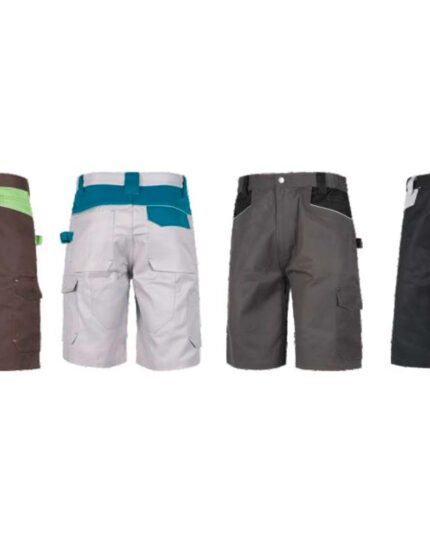 pantalon corto laboral gris azul bermuda
