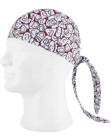 Gorro bandana chef para cocina con dibujo