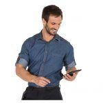 camisa vaquera hombre uso laboral