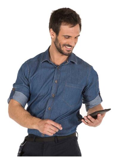 camisa vaquera hombre uso laboral