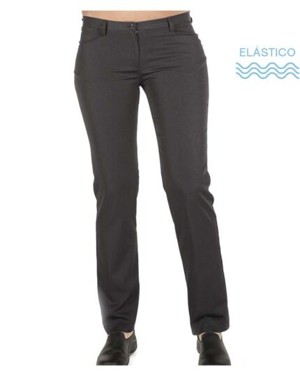 pantalón elástico de trabajo gris camarera
