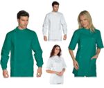 Casaca dentista Isacco verde blanco