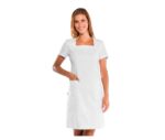 Vestido ajustado tipo abitino stretch negro para limpieza y servicio laboral - Ropa profesional cómoda y elegante