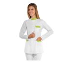 casaca mujer manga corta cuello mao moderna y original