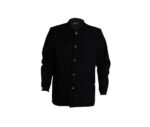 chaqueta coreana negra camarero hombre botones dorados
