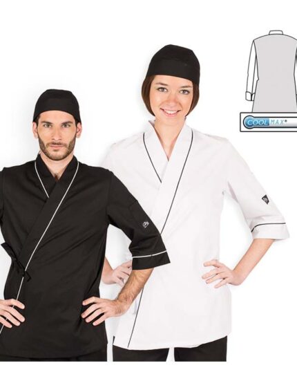 casaca cocinero oriental wok kimono