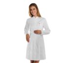bata mujer cuello mao elegante original y moderna